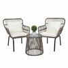 3 Pieces Outdoor Patio Rattan Table & Chairs Set - Aroflit