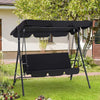 3 - Seat Patio Swing Canopy, Adjustable Canopy, Removable Cushions - Aroflit