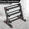 3 - Tier Dumbbell Rack Stand, Heavy - Duty, Space - Saving Design - Aroflit