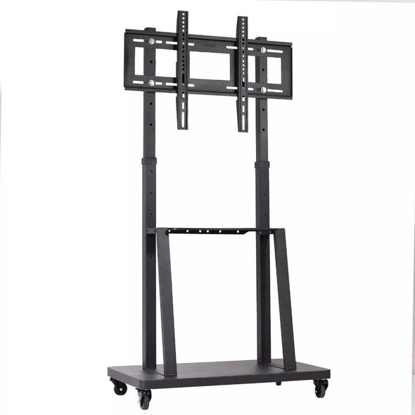 30" - 80" Modern TV Stand Rolling Rack with Wheels, Adjustable & Mobile - Aroflit