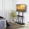 30" - 80" Modern TV Stand Rolling Rack with Wheels, Adjustable & Mobile - Aroflit