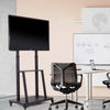 30" - 80" Modern TV Stand Rolling Rack with Wheels, Adjustable & Mobile - Aroflit
