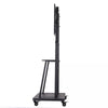 30" - 80" Modern TV Stand Rolling Rack with Wheels, Adjustable & Mobile - Aroflit