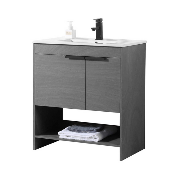 30" Bathroom Vanity With Sink-Aroflit