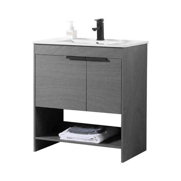 30" Bathroom Vanity With Sink - Aroflit