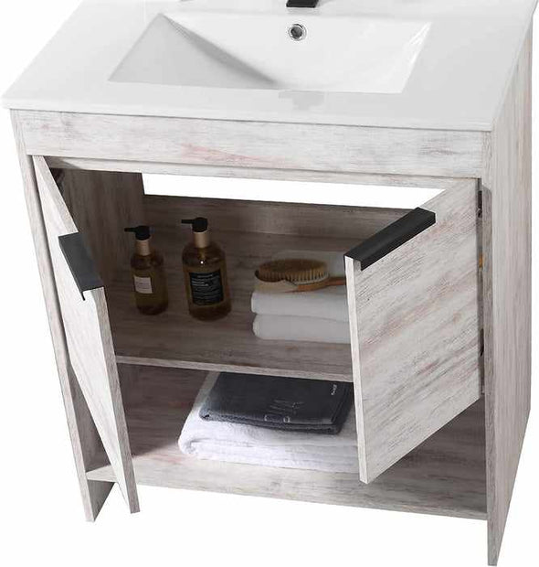 30" Bathroom Vanity With Sink - Aroflit