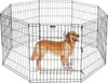30 - Inch 8 - Panel Tall Dog Playpen with Rust - Resistant Coating & Door - Aroflit