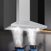30" Wall Mounted Stainless Steel Range Hood with LED Lights & 450 CFM - Aroflit