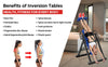 300 LBS Gravity Inversion Table Adjustable Lumbar, Foldable Design - Aroflit