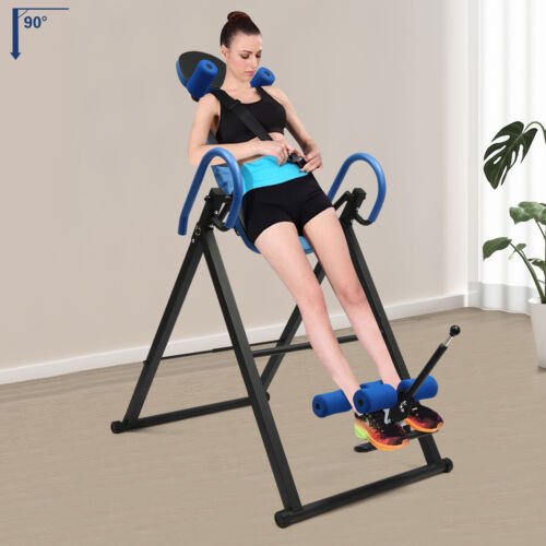 300 LBS Gravity Inversion Table Adjustable Lumbar, Foldable Design - Aroflit