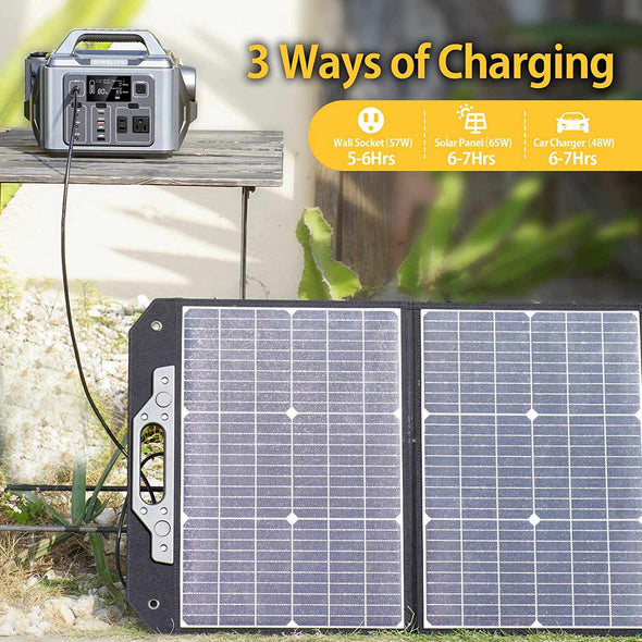 300W Portable Power Station Solar Generator