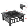 32" Multipurpose Outdoor Fire Pit, Fire Pit and Cooler Combo - Aroflit