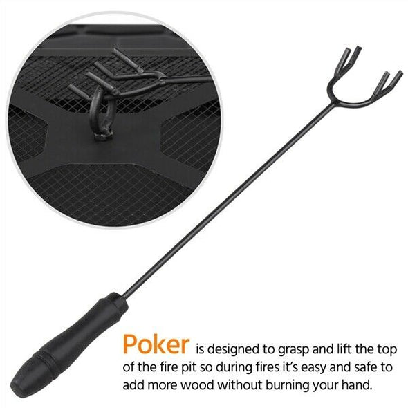 32" Multipurpose Outdoor Fire Pit, Fire Pit and Cooler Combo - Aroflit