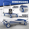 330 LBS Folding Hand Truck Dolly Cart with Wheels, Heavy Duty Design - Aroflit