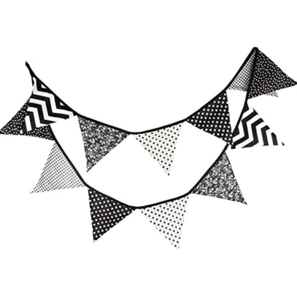 3.3M Two Layer Flag Banner with 12 Triangle Pennants - Aroflit