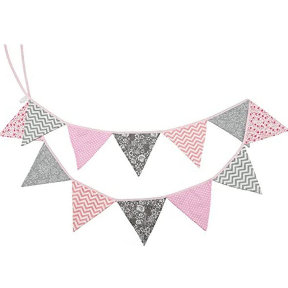 3.3M Two Layer Flag Banner with 12 Triangle Pennants - Aroflit