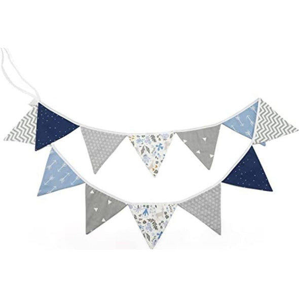 3.3M Two Layer Flag Banner with 12 Triangle Pennants - Aroflit