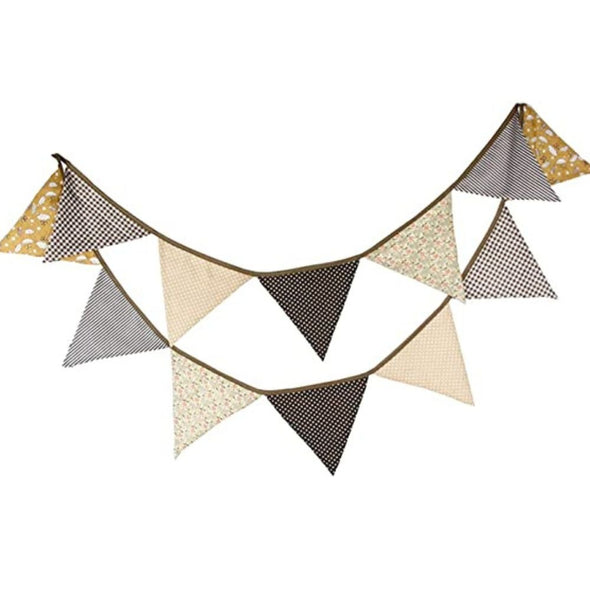 3.3M Two Layer Flag Banner with 12 Triangle Pennants - Aroflit
