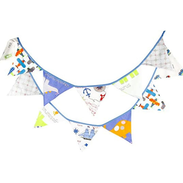 3.3M Two Layer Flag Banner with 12 Triangle Pennants - Aroflit