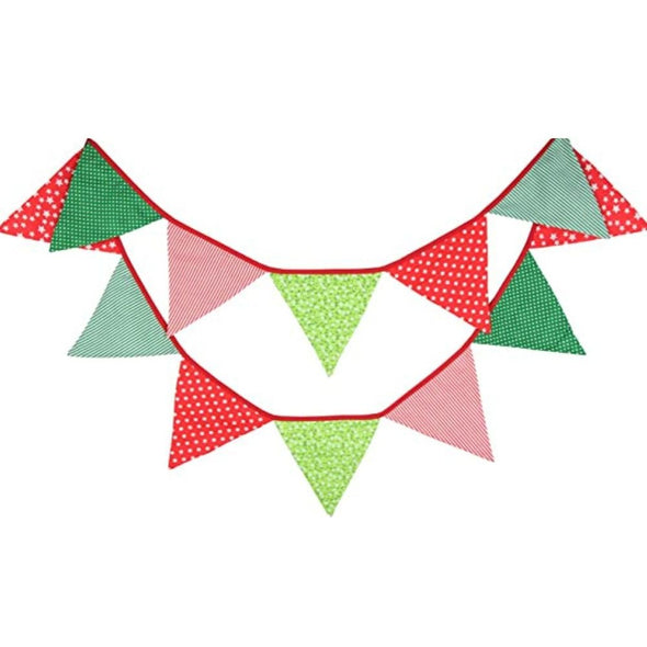 3.3M Two Layer Flag Banner with 12 Triangle Pennants - Aroflit