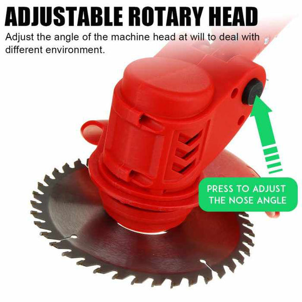 36V 1680W Double Wheel Electric Lawn Mower Cordless Grass Trimmer - Aroflit