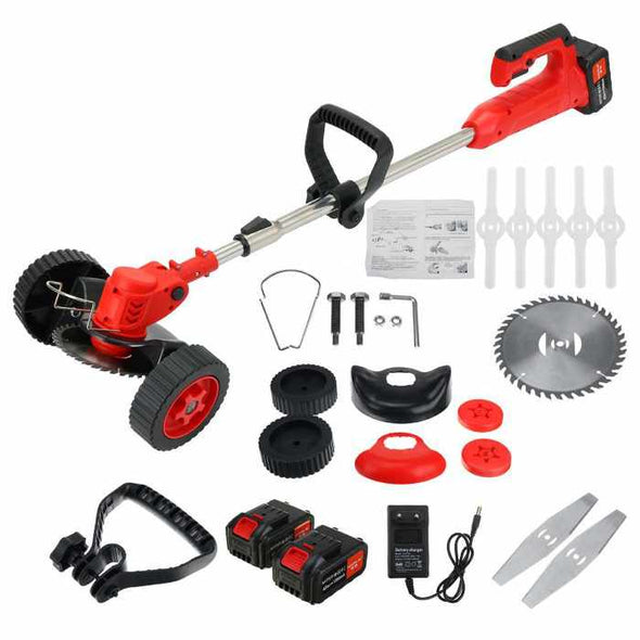 36V 1680W Double Wheel Electric Lawn Mower Cordless Grass Trimmer - Aroflit