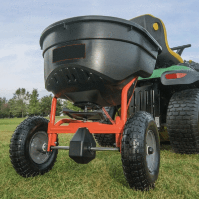 Premium Pull Behind Manure Compost Fertilizer Spreader - 130 lb Capacity