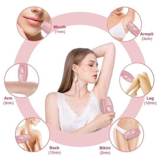 IPL Laser Hair Removal Handset for Painless Permanent Hair Reduction