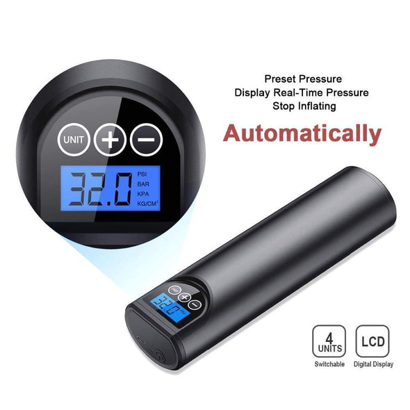 PumpoMatic™ Portable Air Compressor, Handheld, 150 PSI, Rechargeable