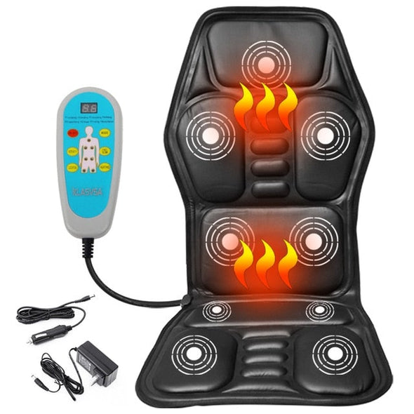 Portable Back Seat Massage Chair Pad Cushion for Relaxation & Comfort