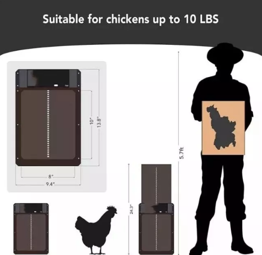 Automatic Chicken Coop Door with Light Sensing, Battery-Powered