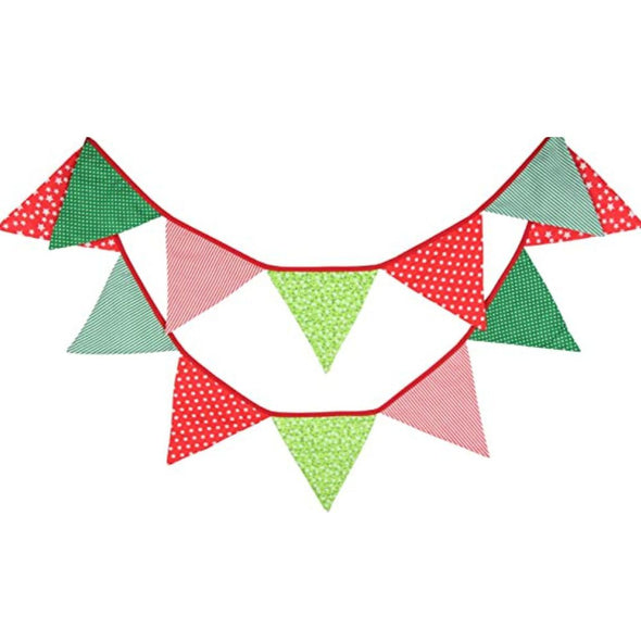 3.3M Two Layer Flag Banner with 12 Triangle Pennants