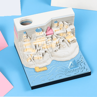 3D Santorini Memo Pad (With Light) - Aroflit