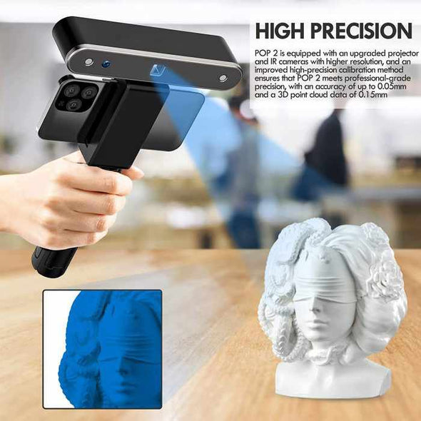 3D Scanner with Turntable and Power Bank - Aroflit