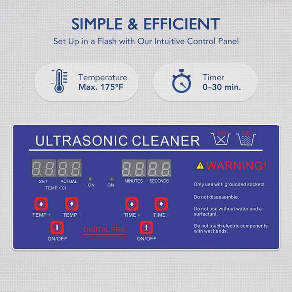 3L Ultrasonic Jewelry Cleaner Machine - Aroflit