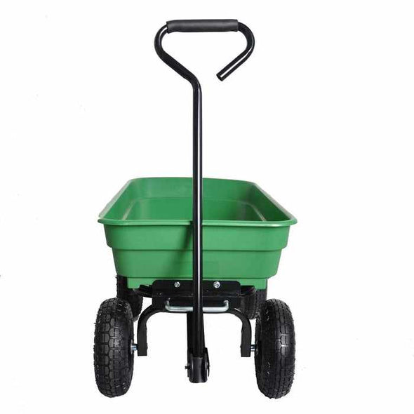 4 Wheeled Garden Wheelbarrow﻿ Lawn Carts-Aroflit