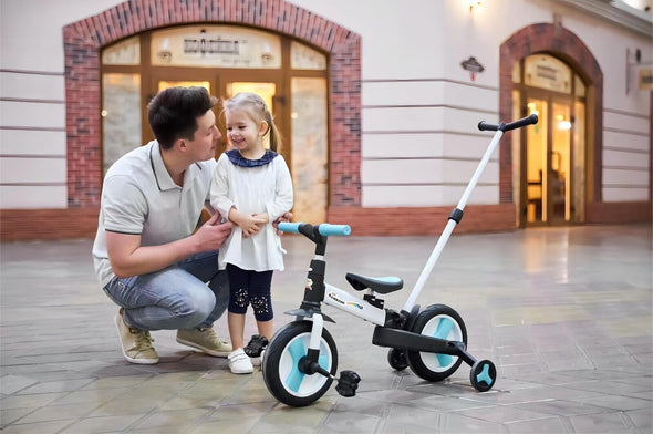 4-in-1 Balance Bike with Parent Push Handle Trike