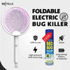 4 - in - 1 Foldable Electric Mosquito Killer Swatter - Aroflit