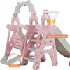 4 - in - 1 Kids Slide & Swing Set Indoor Outdoor Playground Playset - Aroflit