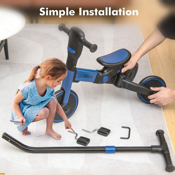 4 - in - 1 Kids Tricycle Foldable Toddler Balance Bike - Aroflit