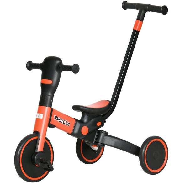 4 in 1 Kids Tricycle with Parent Push Handle - Aroflit