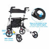 4 Wheel Rollator Walker With Seat - Aroflit