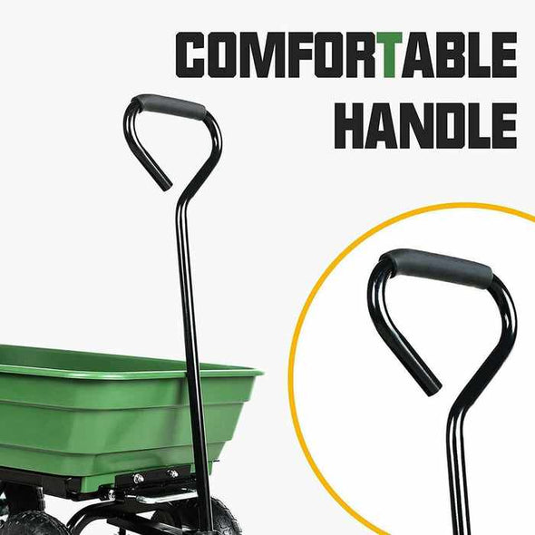 4 Wheeled Garden Wheelbarrow﻿ Lawn Carts - Aroflit