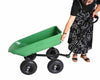4 Wheeled Garden Wheelbarrow﻿ Lawn Carts - Aroflit