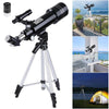 400/70mm Refractor Telescope, 66X Magnification, Tripod - Aroflit