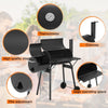 43" Charcoal BBQ Grill with Temperature Control & Double Grilling Nets - Aroflit