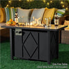 43 - Inch Propane Fire Pit Table with 50,000 BTU Burner & Protective Cover - Aroflit