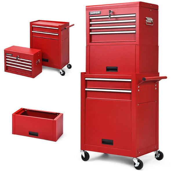 24'' Rolling Tool Chest with Drawers & Wheels – Heavy Duty Storage Cabinet