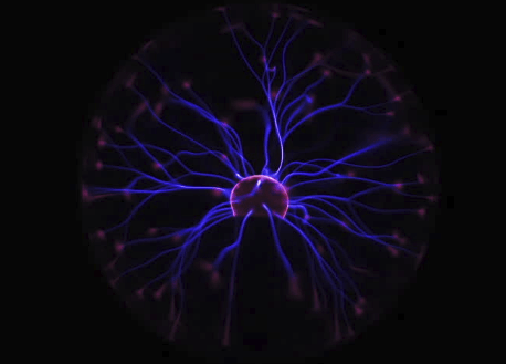 Plasma Lamp, Interactive Light Display Colorful Electricity Streams