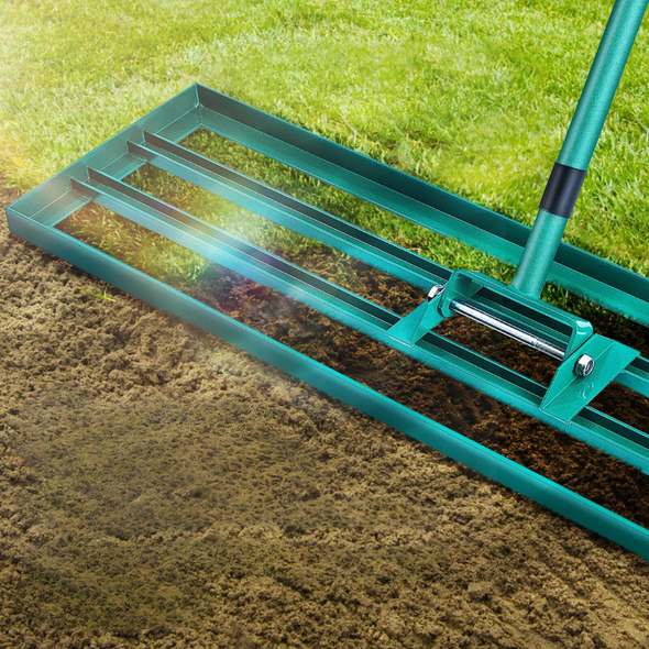 Lawn Leveling Rake Ultra Wide Yard Dirt Leveler, Ergonomic Tool